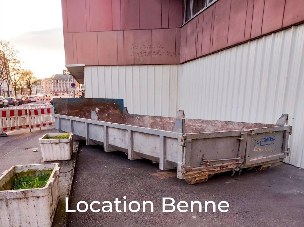 Démolition à Bischheim — Location Benne